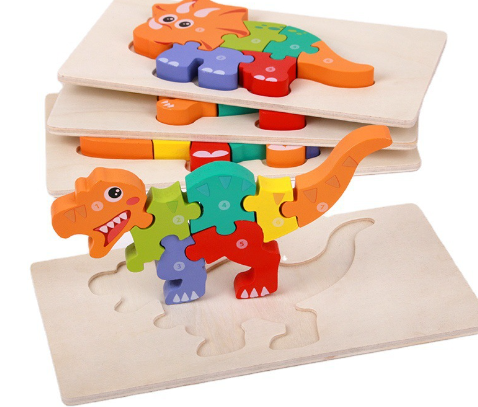 Wooden Montessori 3D Puzzle Set