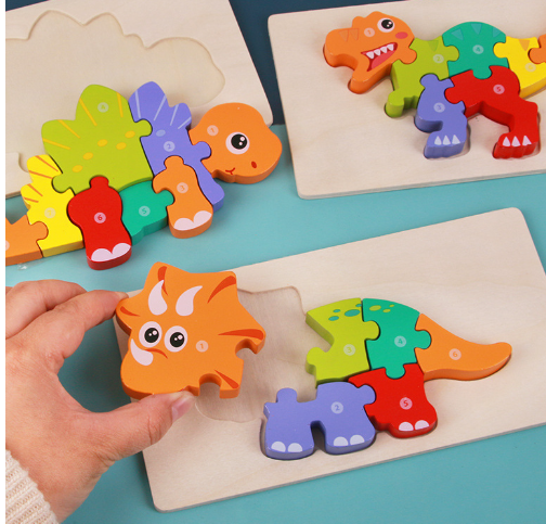 Wooden Montessori 3D Puzzle Set