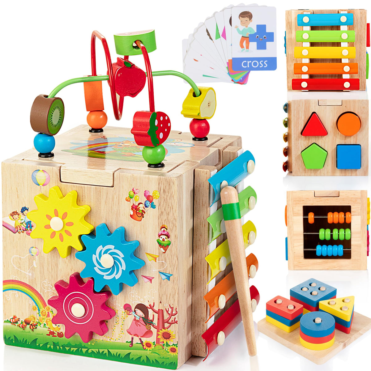Bravmate 8-in-1 Toddler Learning Cube