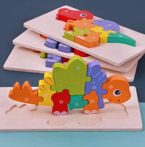 Wooden Montessori 3D Puzzle Set